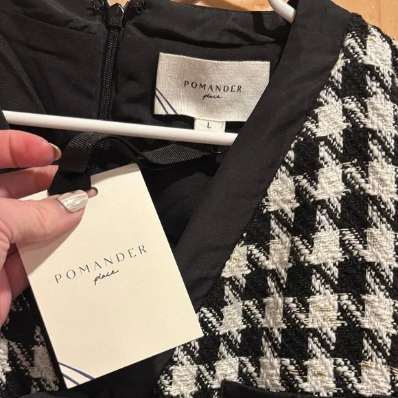 Tuckernuck Black and White Houndstooth Dress - Picture 2 of 4